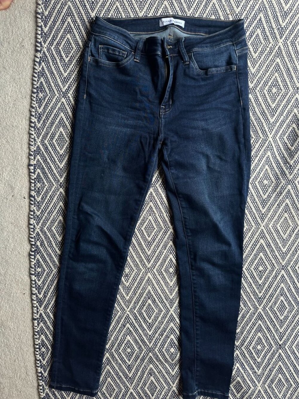 Flying Monkey dark blue denim skinny jeans Sz 29